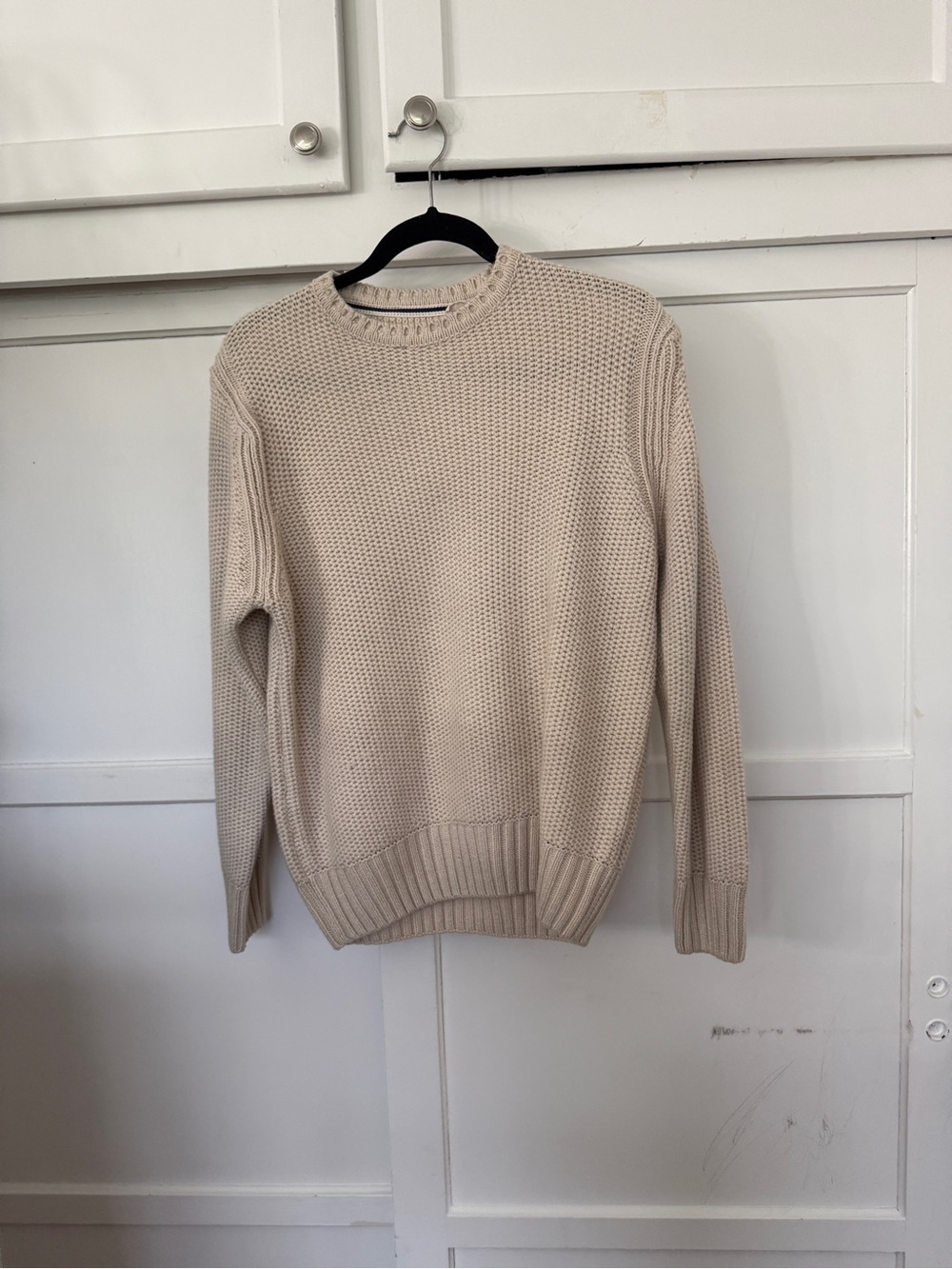 Weatherproof Men's Cream Crewneck Sweater